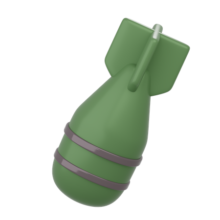 Bomba foguete  3D Icon