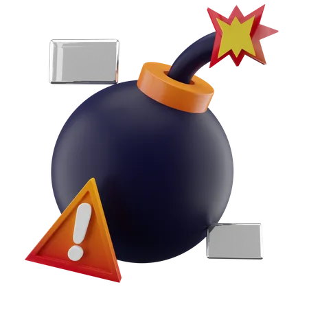 Bomba de malware  3D Icon