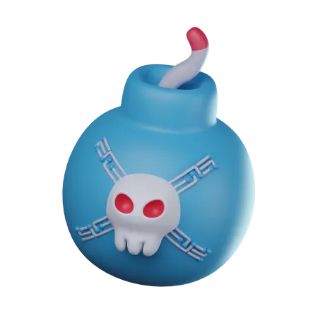 Bomba de malware  3D Icon