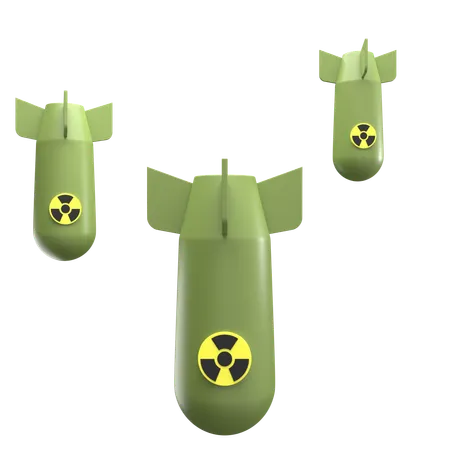 Bomba nuclear  3D Icon