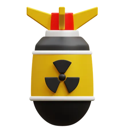 Bomba nuclear  3D Icon