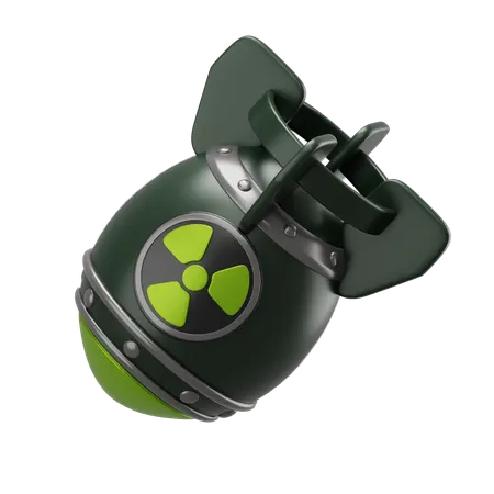 Bomba nuclear 3D Icon