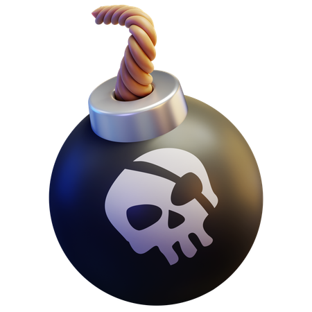 Bomba pirata  3D Icon