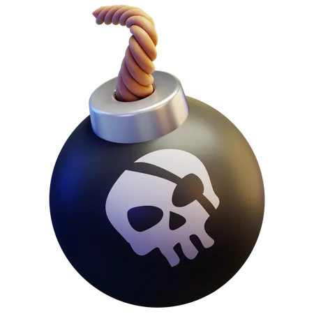 Bomba pirata  3D Icon