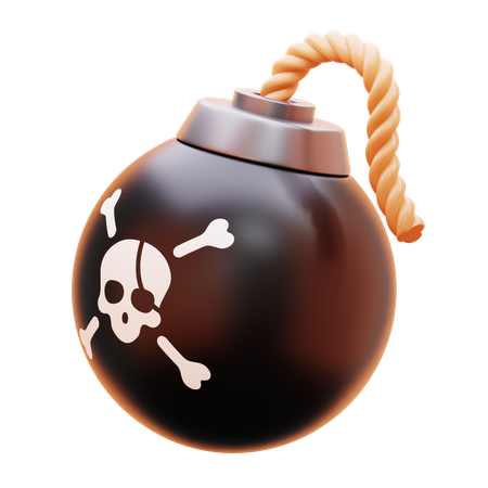 Bomba pirata  3D Icon