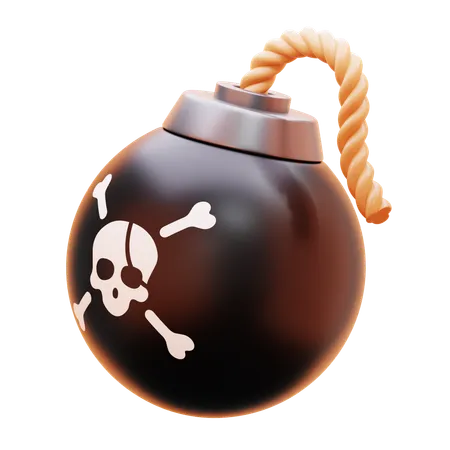Bomba pirata  3D Icon