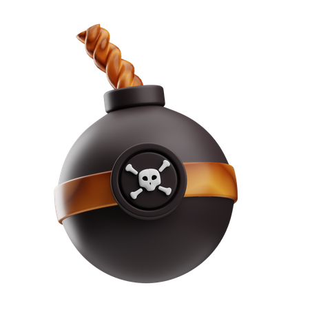 Bomba pirata  3D Icon