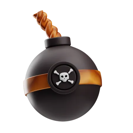 Bomba pirata  3D Icon