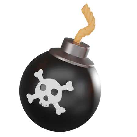 Bomba pirata  3D Icon