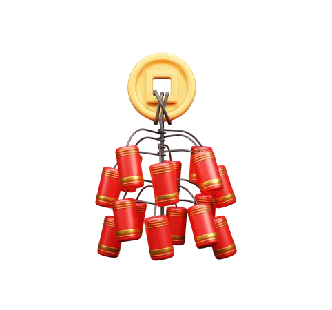 Bombas de fogo chinesas  3D Icon