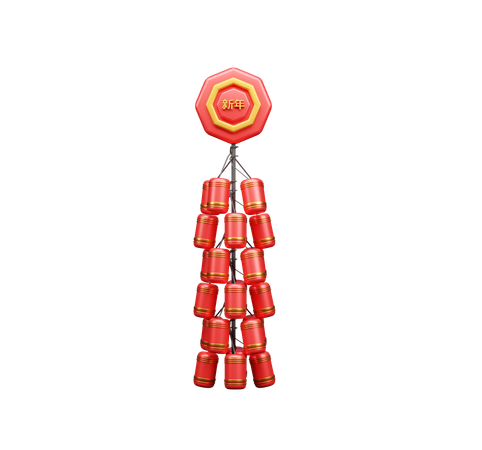 Bombas de fogo chinesas  3D Icon