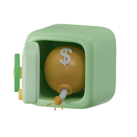 Bombe à dollars  3D Icon