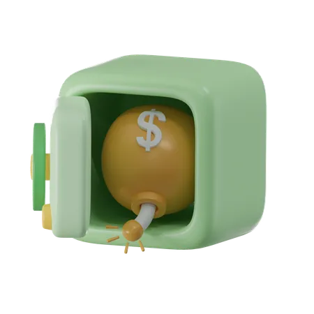 Bombe à dollars  3D Icon