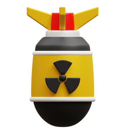 Bombe nucléaire  3D Icon