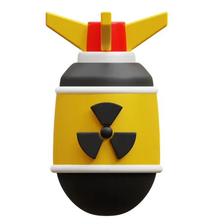 Bombe nucléaire  3D Icon