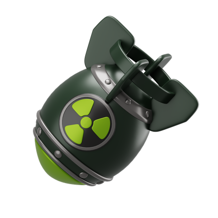 Bombe nucléaire  3D Icon