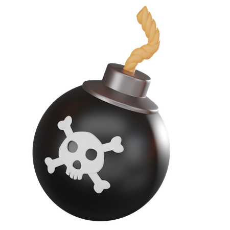 Bombe pirate  3D Icon