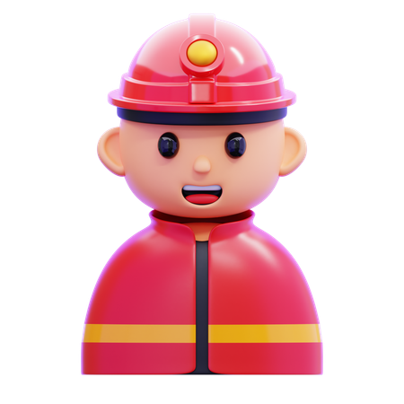 Bombeiro  3D Icon