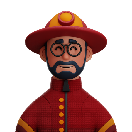 Bombeiro  3D Icon