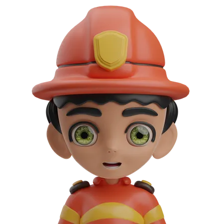 Bombeiro masculino  3D Icon