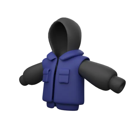 Bomber Hoodie 3D Icon
