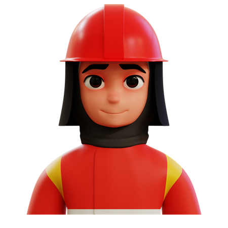 Mujer de fuego  3D Icon