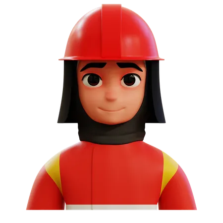 Mujer de fuego  3D Icon