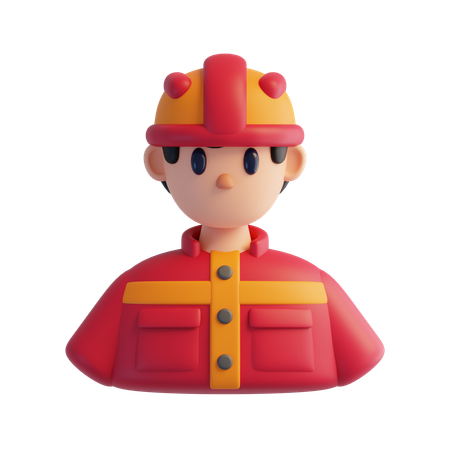 Bombero  3D Icon