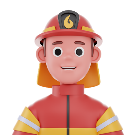 Hombre bombero  3D Icon