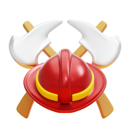 Logotipo del bombero  3D Icon