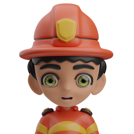 Bombero masculino  3D Icon