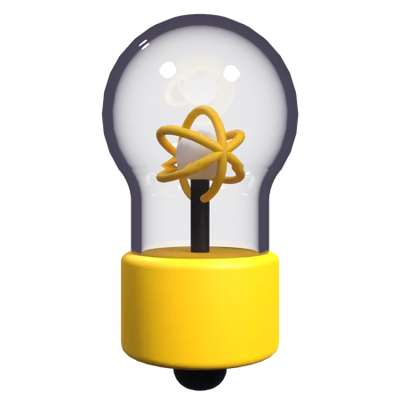 Bombilla atómica  3D Icon