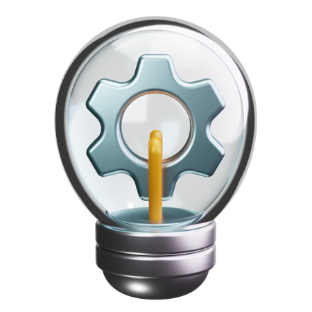 Bombilla ecológica  3D Icon