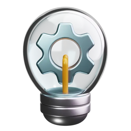 Bombilla ecológica  3D Icon