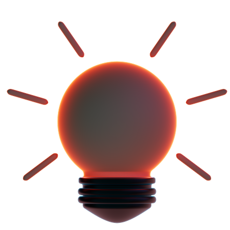 Bombilla incandescente  3D Icon