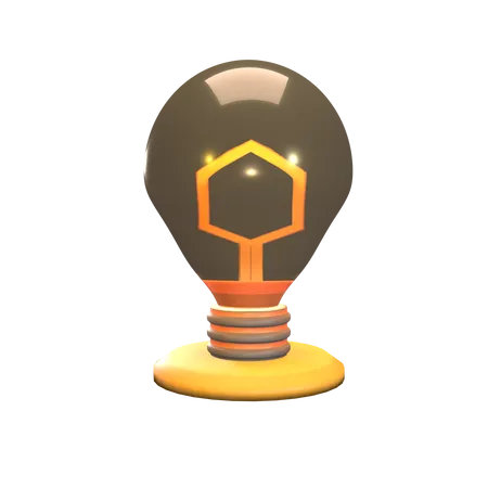 Bombilla industrial  3D Icon