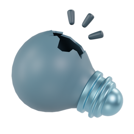 Bombilla rota  3D Icon