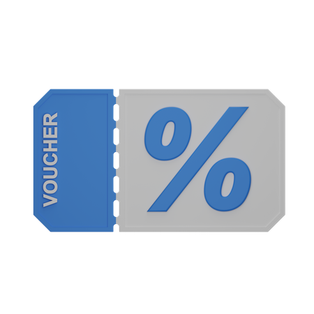 Bon de réduction  3D Icon