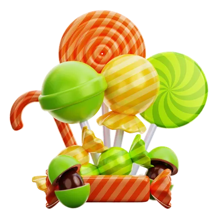 Bonbons  3D Icon