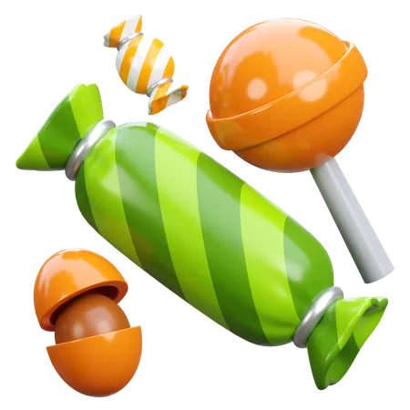 Bonbons  3D Icon