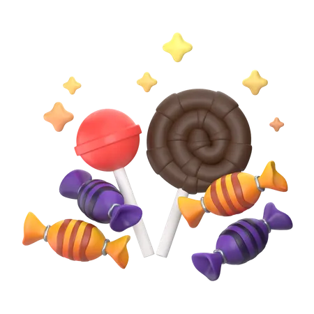 Bonbons  3D Icon