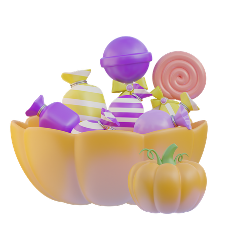 Bonbons d'Halloween  3D Icon