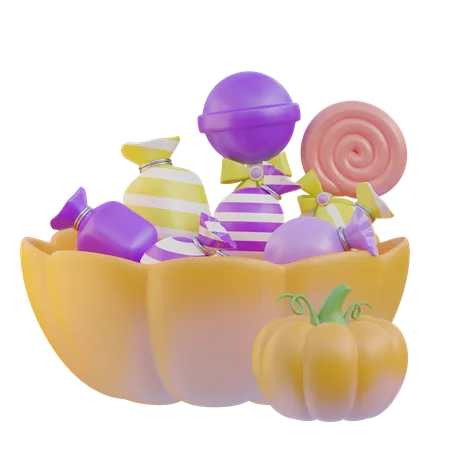 Bonbons d'Halloween  3D Icon