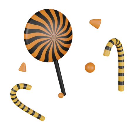 Bonbons d'Halloween  3D Icon