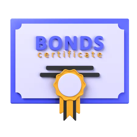 Bond Certificate  3D Icon