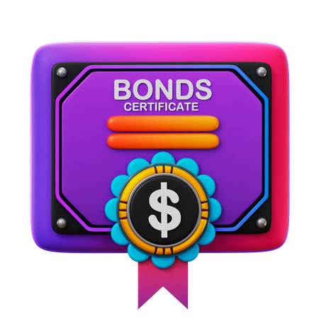 Bond Certificate  3D Icon