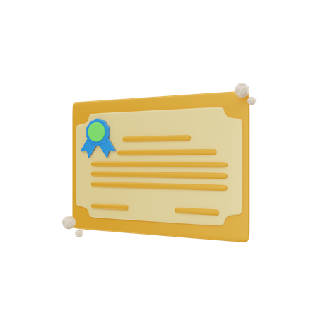 Bond Certificate  3D Icon