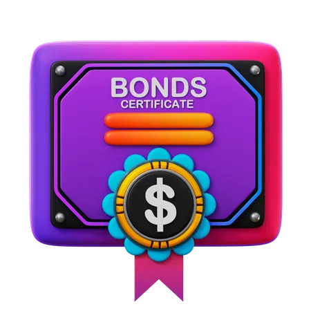 Bond Certificate  3D Icon