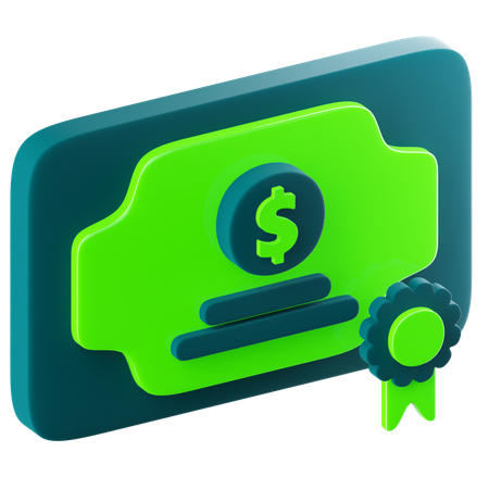 Bond market  3D Icon