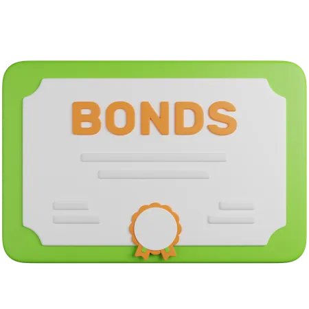 Bonds Certificate  3D Icon